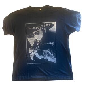 VTG Hank Williams JR Fan Club - Pure Hank World Tour 1991 T-Shirt - Large